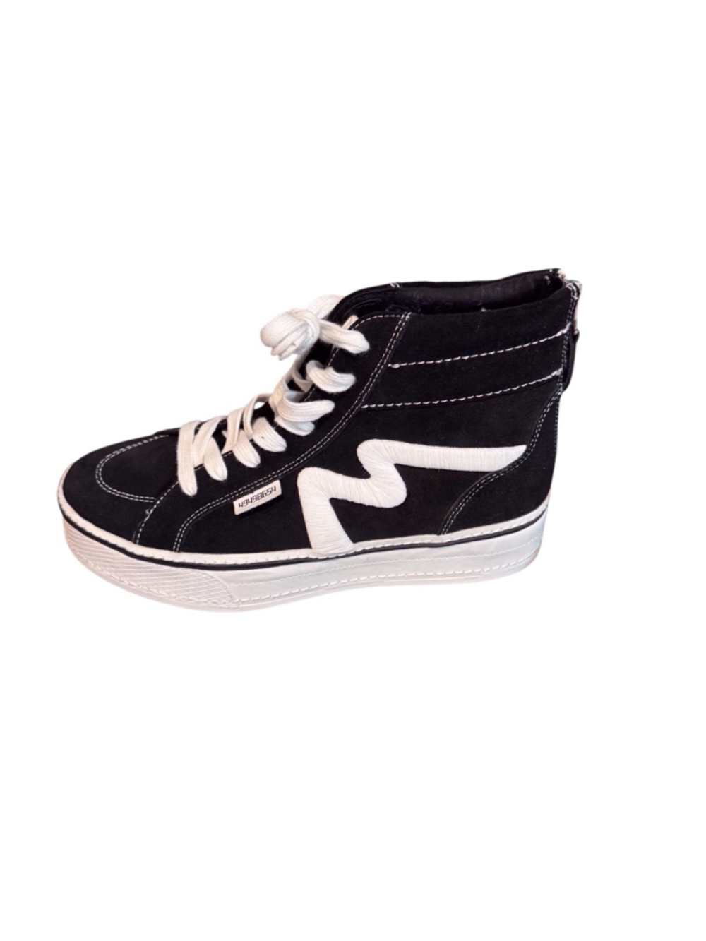 Women's Steve Madden Sneakers, Size 9, Black/White